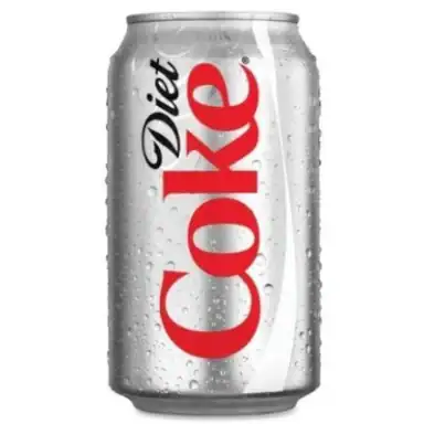 Diet Coke as shown by the restaurant