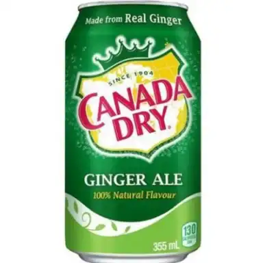 Ginger Ale as shown by the restaurant